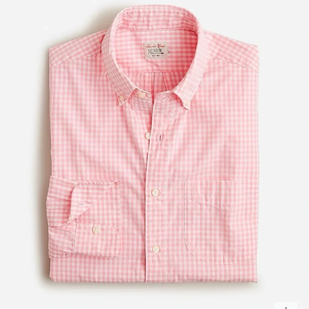J.Crew Men’s Secret Wash cotton poplin shirt‎